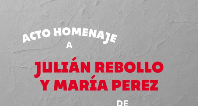 Aluche rinde homenaje a Julián Rebollo y María Pérez, toda una vida de lucha por los derechos democráticos y sociales
