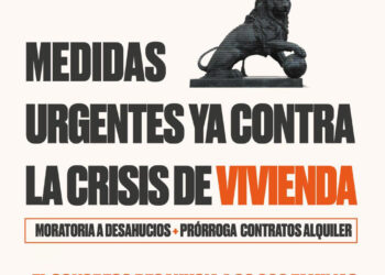 Concentración de protesta hoy ante el Congreso por el fin de la moratoria antidesahucios y el escudo social