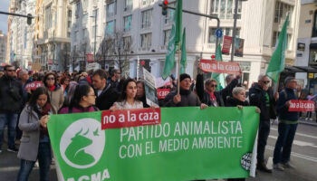 Manifestaciones de la plataforma «No a la Caza» en toda España y a nivel internacional este domingo