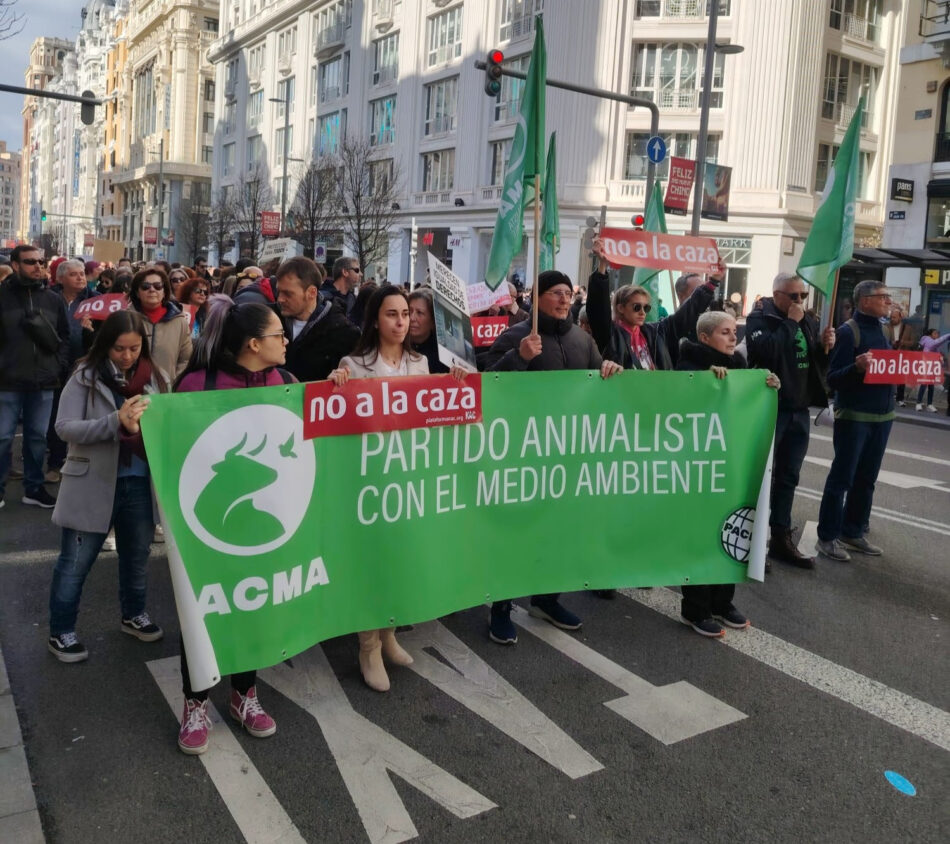 Manifestaciones de la plataforma «No a la Caza» en toda España y a nivel internacional este domingo