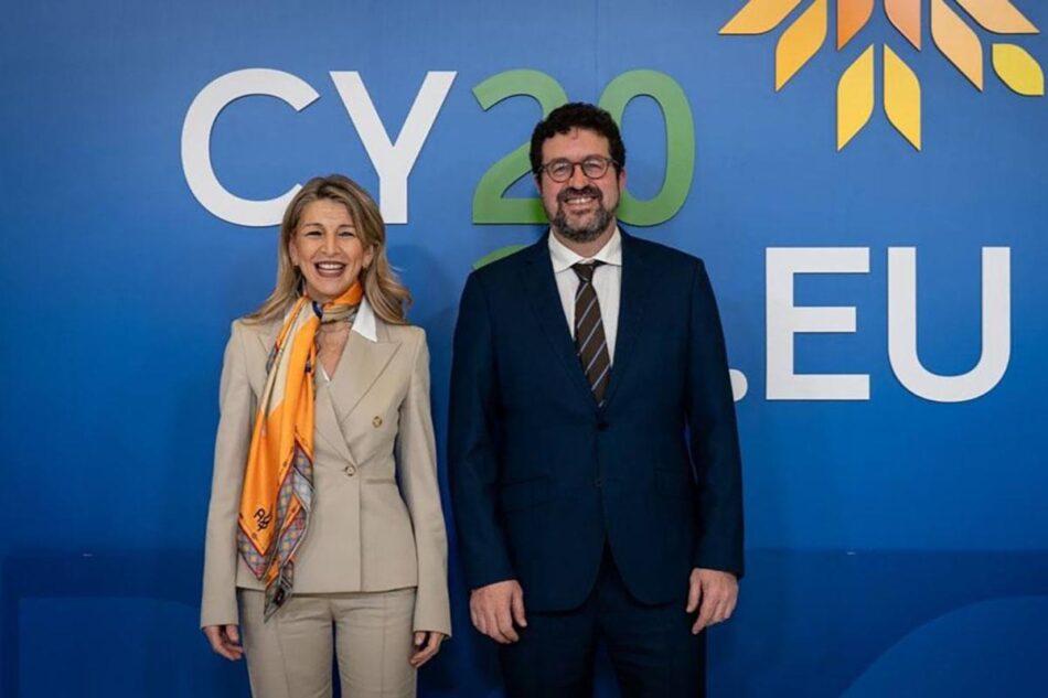 Yolanda Díaz defiende la independencia estratégica de Europa ante la ofensiva autoritaria internacional