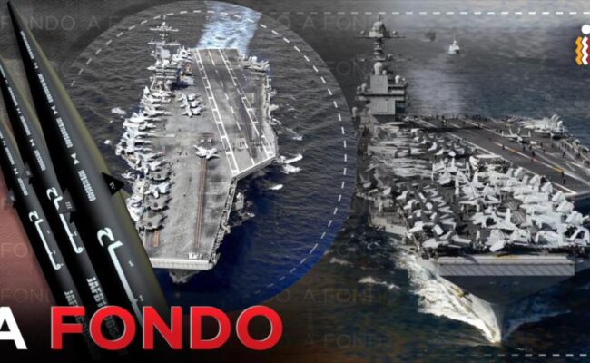 Armas peligrosas de Irán que hundirían flota de EEUU al fondo de mar