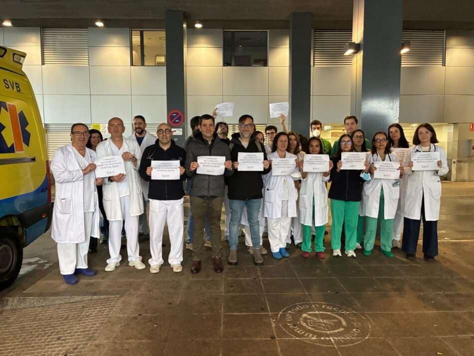 As médicas e médicos das urxencias hospitalarias galegas convocan unha nova concentración o luns 9