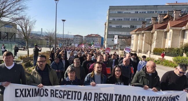 Centos de traballadores e traballadoras do transporte en autobús exixen que se respecte o resultado das votacións