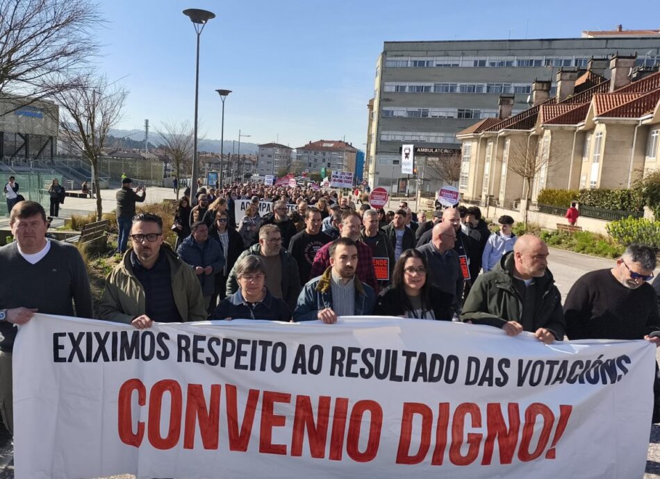 Centos de traballadores e traballadoras do transporte en autobús exixen que se respecte o resultado das votacións