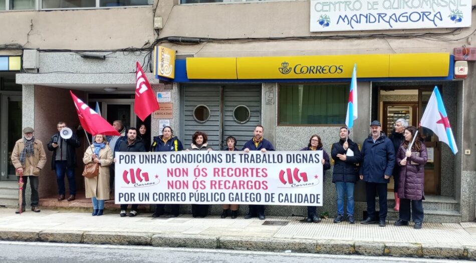 A unidade de reparto de Correos en Bueu volve mobilizarse ante a sobrecarga de traballo por falta de persoal