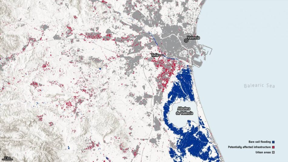 El cambio climático agravó la DANA de Valencia y aumentó un 55 % su extensión