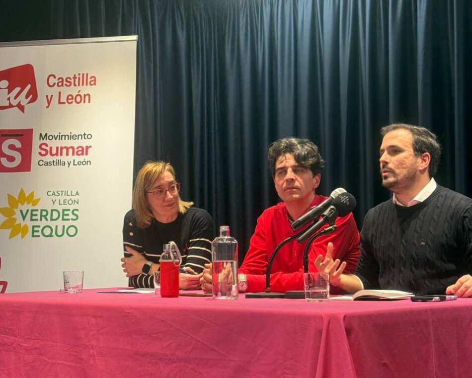 Izquierda Unida, Sumar y Verdes Equo presentan su campaña del 15M en Castilla y León bajo el lema “Defender lo común”