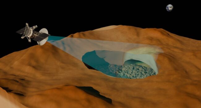 Hallan por primera vez una cueva volcánica en Venus