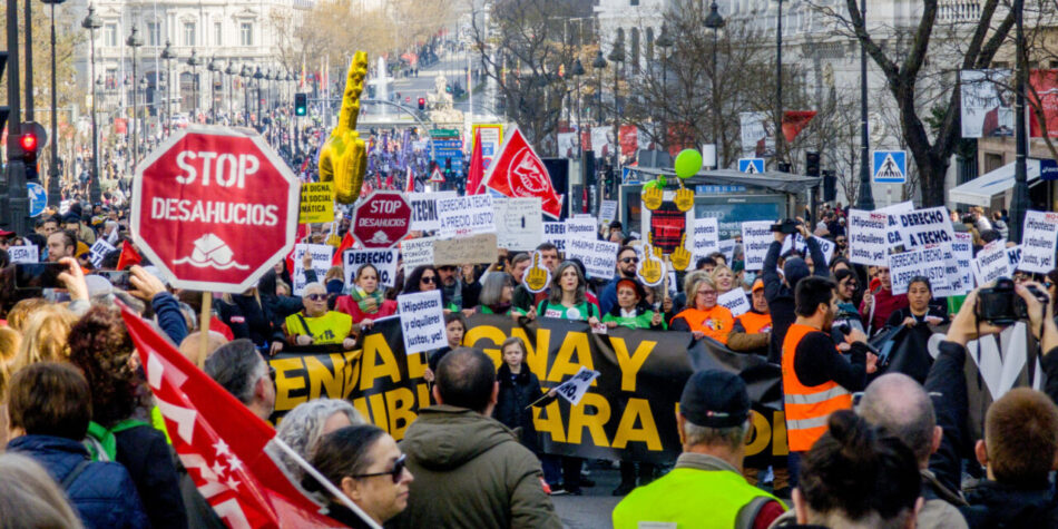 Indignación ante el nuevo decreto del Gobierno que exime de la moratoria antidesahucios a las viviendas de caseros con una o dos propiedades