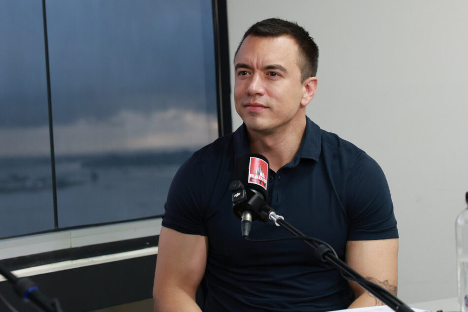 Noboa niega que exista persecución política en Ecuador