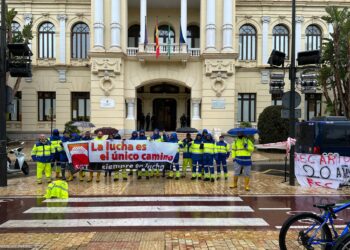 Se cumplen siete días de huelga indefinida en las redes de saneamiento de Málaga