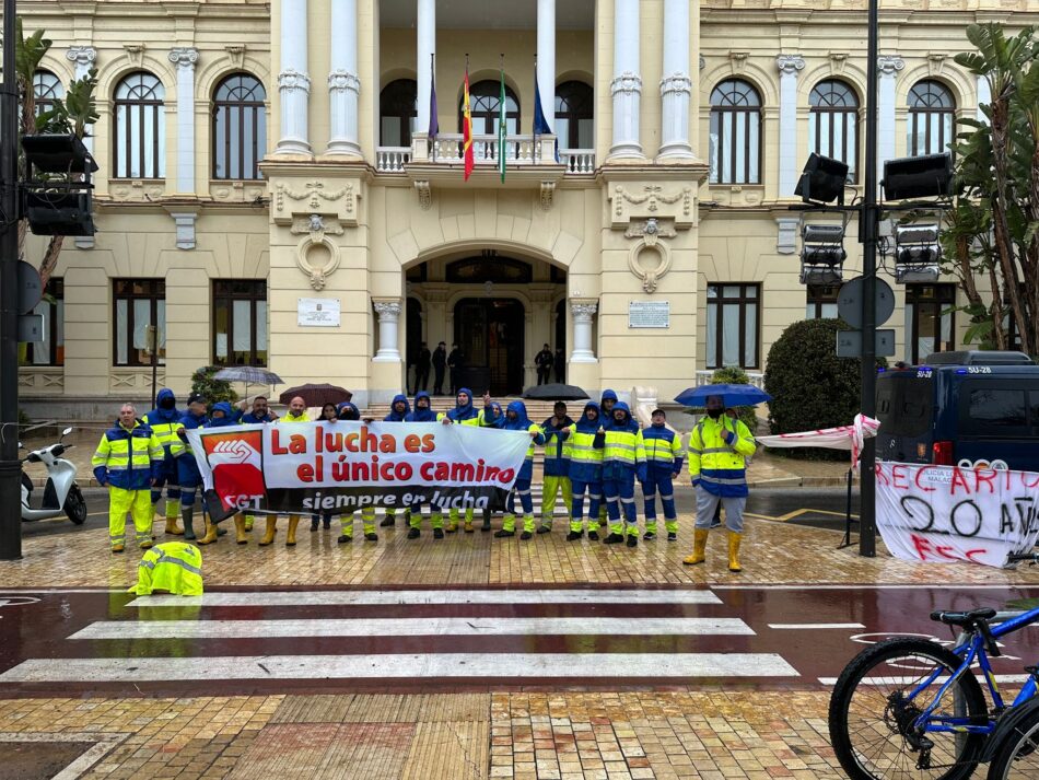 Se cumplen siete días de huelga indefinida en las redes de saneamiento de Málaga