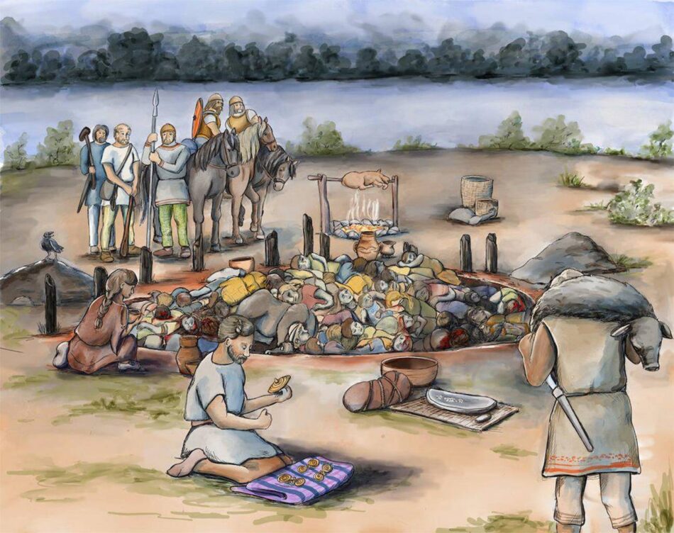 Una fosa común de la Edad de Hierro muestra un episodio de violencia dirigida a mujeres y niños