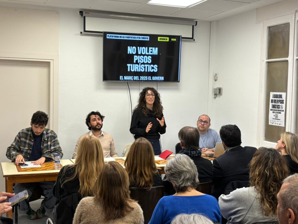 Badalona En Comú Podem dona suport a la Plataforma NoVolemPisosTurístics