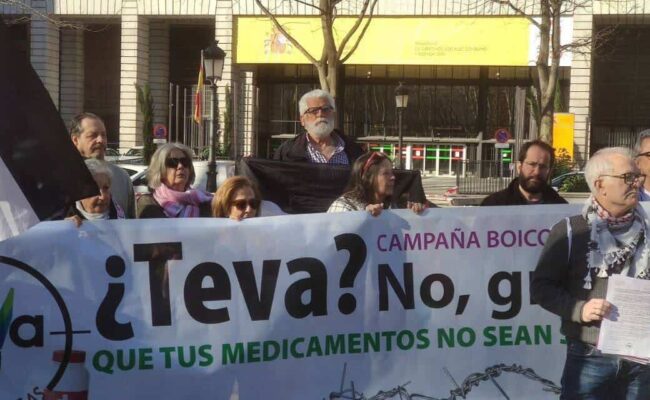 La sociedad civil lanza una campaña estatal de boicot a la farmacéutica israelí Teva en solidaridad con Palestina