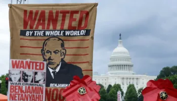 Protestas en Estados Unidos contra visita de Netanyahu