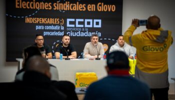 FSC-CCOO denunció represión sindical en Glovo, donde se está consolidando como primera fuerza