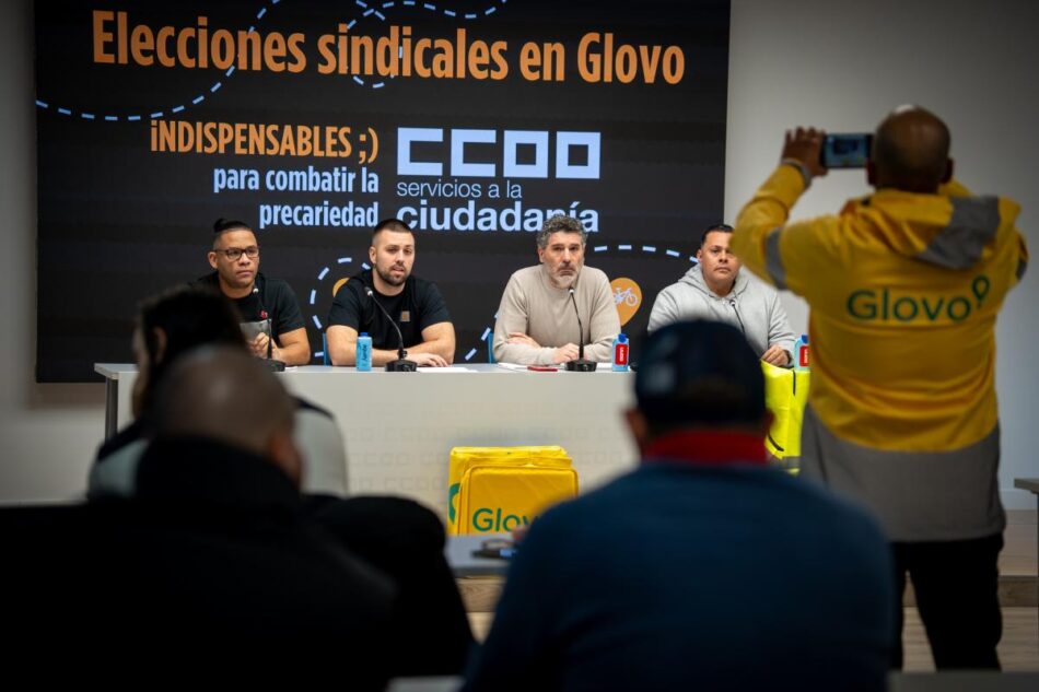 FSC-CCOO denunció represión sindical en Glovo, donde se está consolidando como primera fuerza