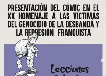 Presentación del cómic en el XX homenaje a las víctimas del genocidio de la Desbandá y la represión franquista