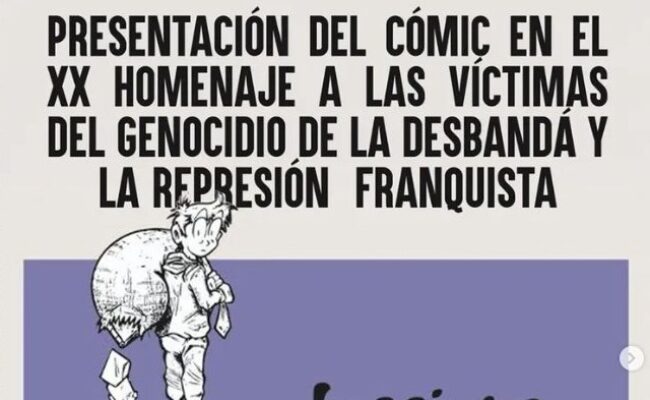 Presentación del cómic en el XX homenaje a las víctimas del genocidio de la Desbandá y la represión franquista