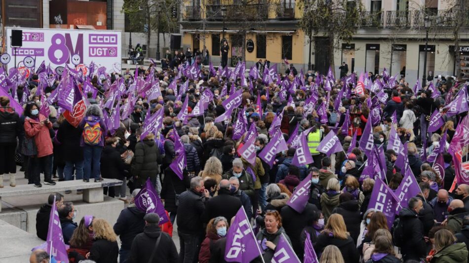 CCOO y UGT: «Sindicalistas feministas frente al negacionismo y el odio»