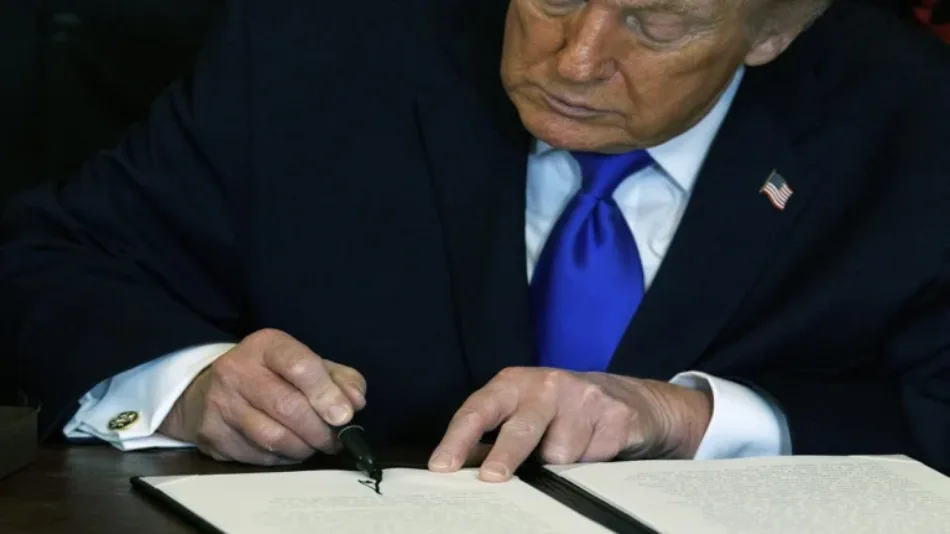 Trump firma orden ejecutiva para poner fin a aranceles adicionales