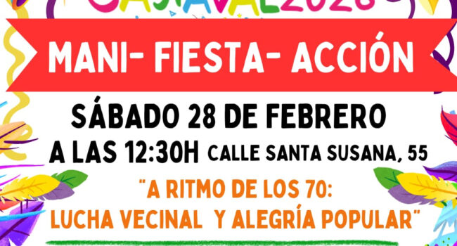 El Ayuntamiento de Madrid prohíbe el Carnaval organizado por la Asociación Vecinal La Unión de Hortaleza en un acto de censura y arbitrariedad