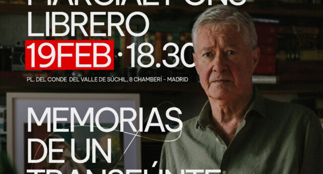 Presentación en Madrid: «Memorias de un transeúnte», de Jorge Verstrynge, el 19 de febrero