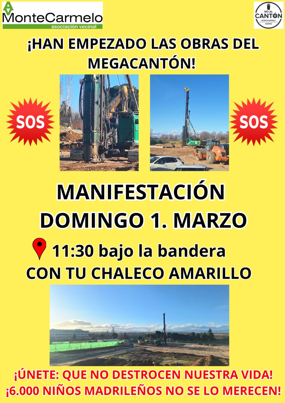 Montecarmelo pide apoyo al Parlamento Europeo en Bruselas contra el megacantón industrial en Montecarmelo (Madrid)