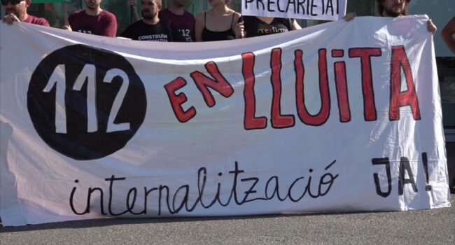 Treballadors del 112 de Catalunya i de tot l’Estat es manifestaran el dimecres 11 de febrer, dia europeu del 112