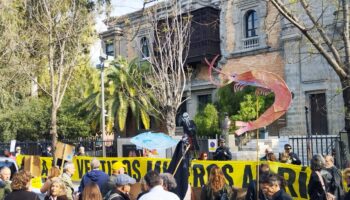 Organizaciones ecologistas y ciudadanas se concentraron en un acto sobre minería para exigir la paralización de vertidos al río Guadalquivir