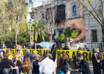 Organizaciones ecologistas y ciudadanas se concentraron en un acto sobre minería para exigir la paralización de vertidos al río Guadalquivir