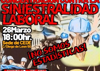 Sindicato de Trabajadores/as de la Enseñanza de Madrid (STEM) convoca concentración contra la siniestralidad laboral el 26 de marzo