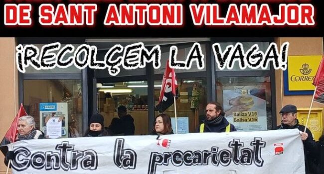 Vaga indefinida de jornada completa a Correus des del 9 de març als pobles de Sant Antoni i Sant Pere de Vilamajor