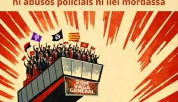 Sindicatos combativos y los movimientos sociales de Valencia se concentran contra la Ley Mordaza