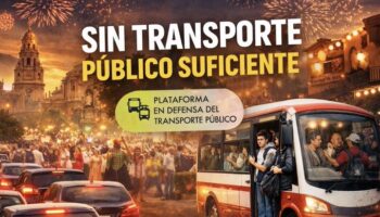 La Plataforma en Defensa del Transporte Público de la Región de Murcia denuncia el plan de movilidad en fiestas del Ayto., con las mismas carencias ante una afluencia masiva