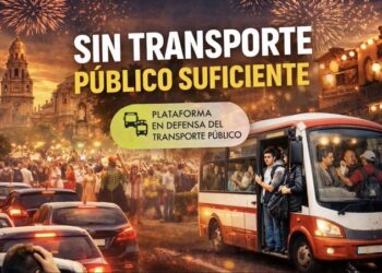 La Plataforma en Defensa del Transporte Público de la Región de Murcia denuncia el plan de movilidad en fiestas del Ayto., con las mismas carencias ante una afluencia masiva