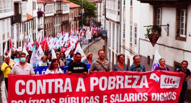 A CIG reivindica o cese inmediato do incremento dos gastos militares para que estes cartos se destinen a medidas de protección social