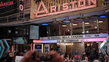 Celebran en Italia final de San Remo enmarcada en conflictos globales