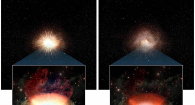 Un agujero negro supermasivo pierde parte de su luminosidad en 20 años