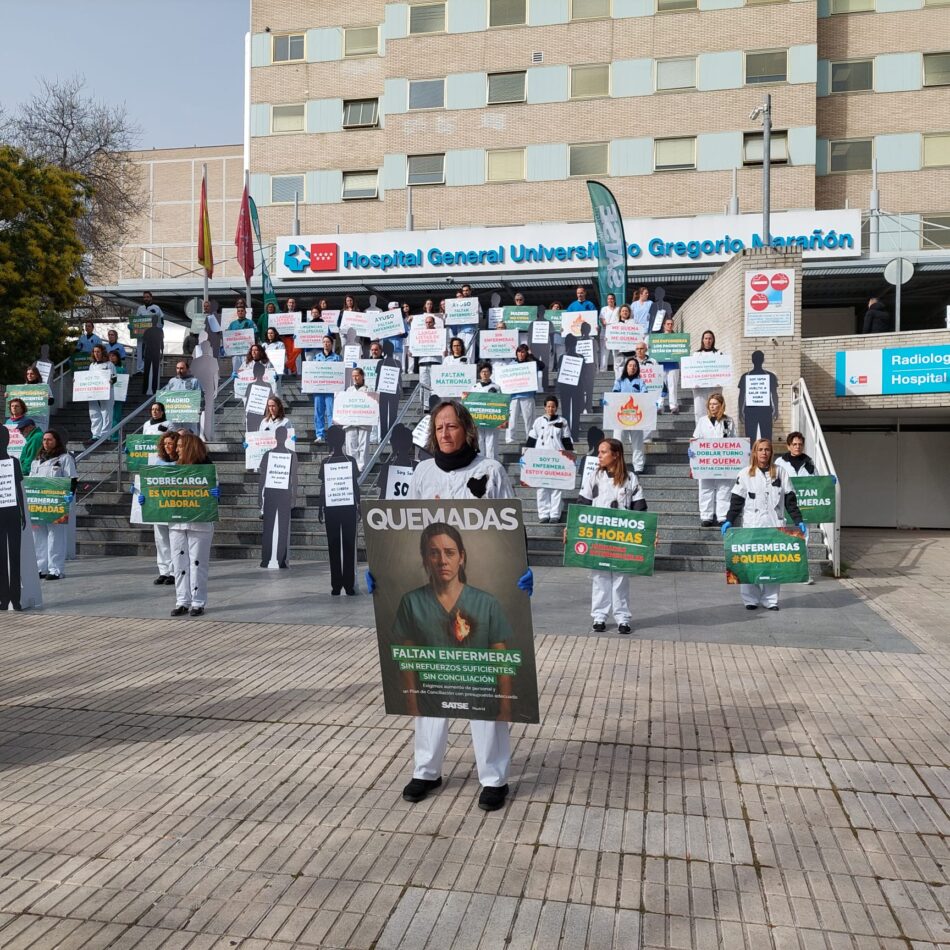 Campaña #EnfermerasQuemadas: «Ponen muchas trabas para conciliar, trabajamos más horas y cobramos menos»
