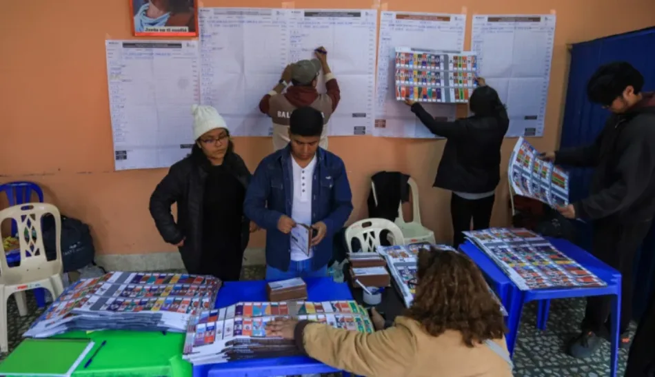 TSE de Bolivia da a conocer resultados parciales de elecciones regionales