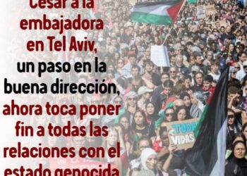RESCOP: «Cesar a la embajadora en Tel Aviv, un paso en la buena dirección; ahora toca poner fin a toda relación con el estado genocida de Israel»