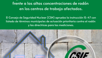 Docentes de Madrid desmiente a la Consejería de Educación y denuncia ante Inspección de Trabajo la ausencia de mediciones de gas radón en los centros educativos