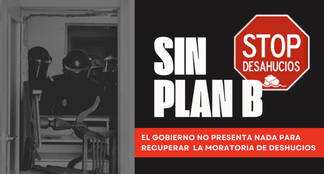 Sin moratoria de desahucios y sin plan B