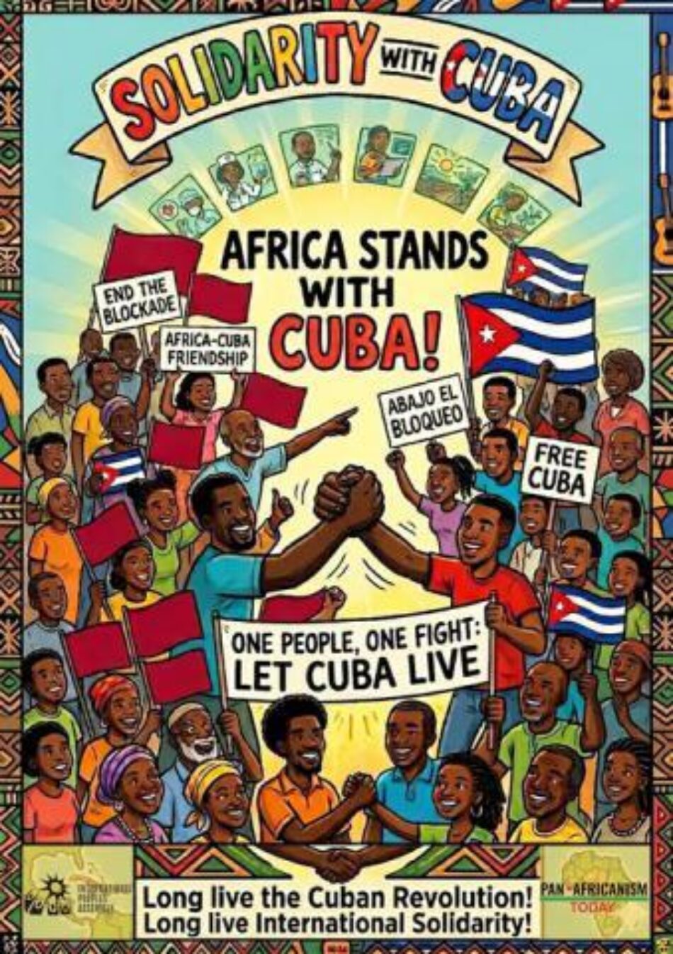 Movimiento panafricano reafirma respaldo a Cuba y denuncia endurecimiento del bloqueo de EE. UU.