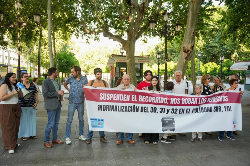 APDHA exige al Ayuntamiento de Sevilla que cesen los recortes y desvíos en las líneas de TUSSAM que sufren los vecinos y vecinas de Polígono Sur