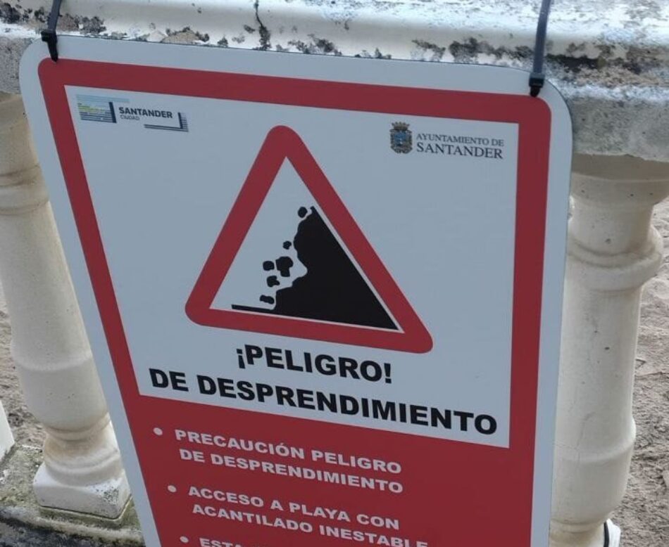 Cantabristas denuncia que el Ayuntamiento de Santander en lugar de buscar soluciones está colocando carteles para salir indemnes si vuelve a pasar algo