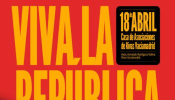 La Casa de Asociaciones acogerá las Jornadas Republicanas organizadas por IU Rivas, UJCE y PCE Rivas los días 18 y 19 de abril con actividades culturales, la tradicional paella y los ‘Premios 14 de Abril’